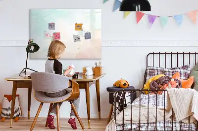 Beschreibbare Magnettafel im Aquarell-Marmor Design