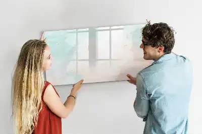 Beschreibbare Magnettafel im Aquarell-Marmor Design
