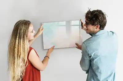 Beschreibbare Magnettafel im Aquarell-Marmor Design