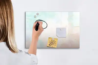 Beschreibbare Magnettafel im Aquarell-Marmor Design