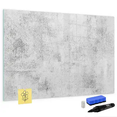 Beschreibbare Magnettafel in Betonwandoptik