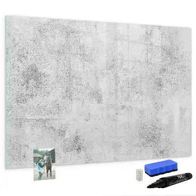 Beschreibbare Magnettafel in Betonwandoptik