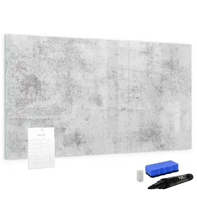 Beschreibbare Magnettafel in Betonwandoptik