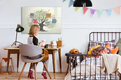 Schreib-Magnettafel in Form eines großen Naturbaums