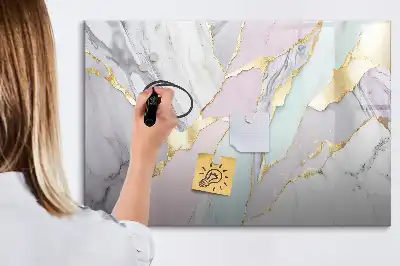 Schreib-Magnettafel in Marmoroptik