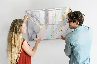 Schreib-Magnettafel in Marmoroptik