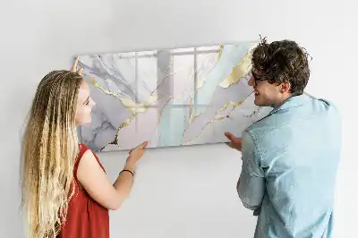Schreib-Magnettafel in Marmoroptik