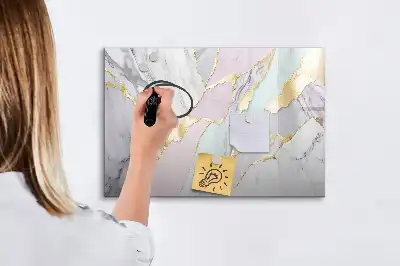 Schreib-Magnettafel in Marmoroptik