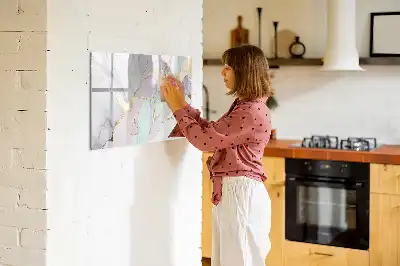 Schreib-Magnettafel in Marmoroptik