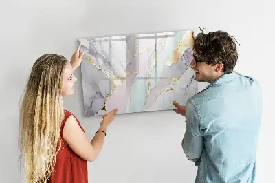 Schreib-Magnettafel in Marmoroptik