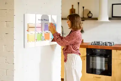 Schreib-Magnettafel Wochenplaner