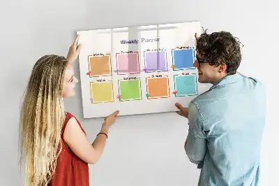 Schreib-Magnettafel Wochenplaner