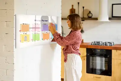Schreib-Magnettafel Wochenplaner