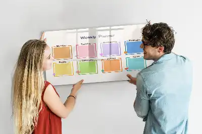 Schreib-Magnettafel Wochenplaner