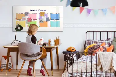Schreib-Magnettafel Wochenplaner