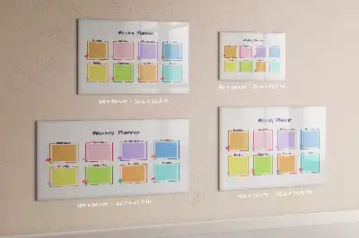 Schreib-Magnettafel Wochenplaner