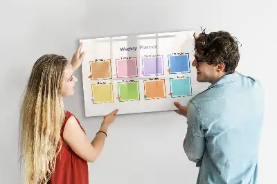 Schreib-Magnettafel Wochenplaner