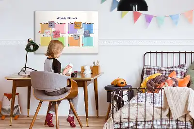 Schreib-Magnettafel Wochenplaner