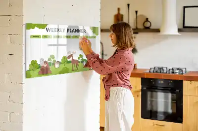 Beschreibbare Magnettafel Stundenplan