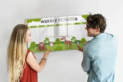 Beschreibbare Magnettafel Stundenplan
