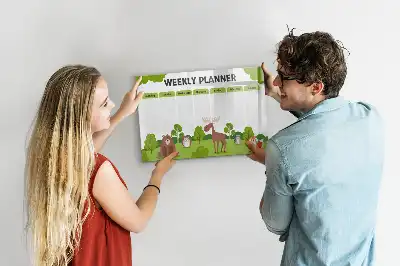 Beschreibbare Magnettafel Stundenplan