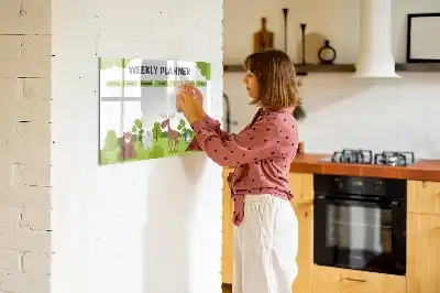 Beschreibbare Magnettafel Stundenplan