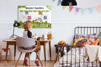 Beschreibbare Magnettafel Stundenplan