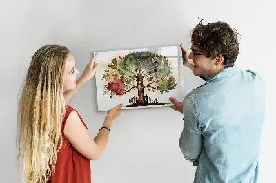 Schreib-Magnettafel in Form eines Stammbaums