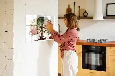 Schreib-Magnettafel in Form eines Stammbaums