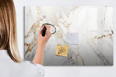 Schreib-Magnettafel in Dekormarmor-Optik
