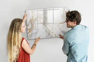 Schreib-Magnettafel in Dekormarmor-Optik