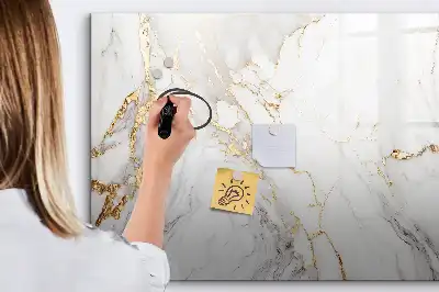 Schreib-Magnettafel in Dekormarmor-Optik