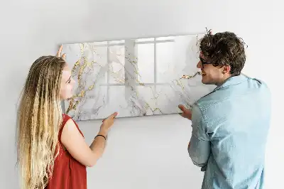 Schreib-Magnettafel in Dekormarmor-Optik