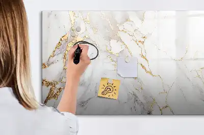 Schreib-Magnettafel in Dekormarmor-Optik
