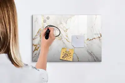 Schreib-Magnettafel in Dekormarmor-Optik