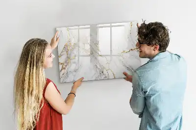 Schreib-Magnettafel in Dekormarmor-Optik