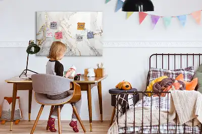 Schreib-Magnettafel in Dekormarmor-Optik