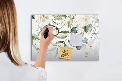 Schreib-Magnettafel in der Ausführung Natur