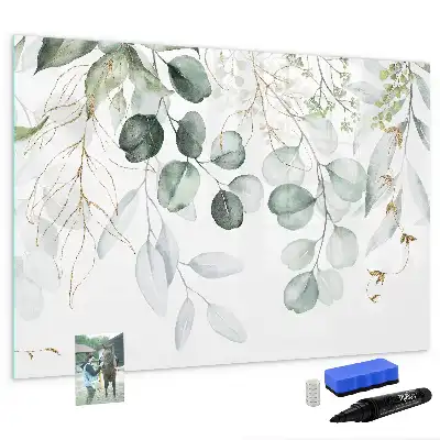 Beschreibbare Magnettafel in Form von hängenden Pflanzen