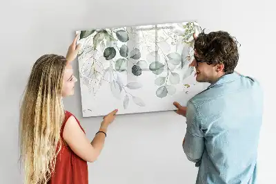 Beschreibbare Magnettafel in Form von hängenden Pflanzen