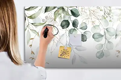 Beschreibbare Magnettafel in Form von hängenden Pflanzen