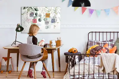 Beschreibbare Magnettafel in Form von hängenden Pflanzen
