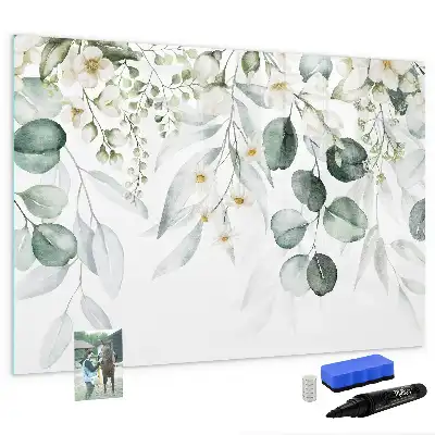 Beschreibbare Magnettafel mit Motiv Naturpflanzen