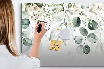 Beschreibbare Magnettafel mit Motiv Naturpflanzen
