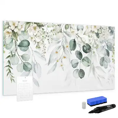 Beschreibbare Magnettafel mit Motiv Naturpflanzen