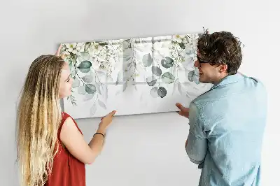 Beschreibbare Magnettafel mit Motiv Naturpflanzen