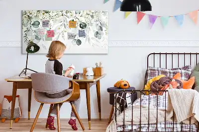 Beschreibbare Magnettafel mit Motiv Naturpflanzen