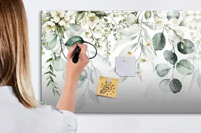 Beschreibbare Magnettafel mit Motiv Naturpflanzen