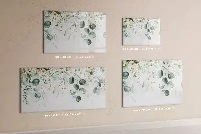 Beschreibbare Magnettafel mit Motiv Naturpflanzen