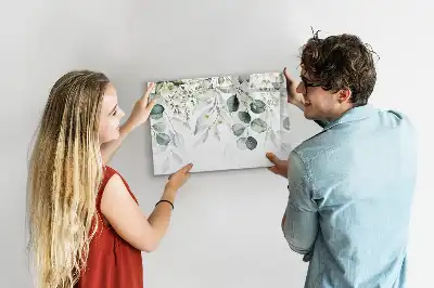 Beschreibbare Magnettafel mit Motiv Naturpflanzen